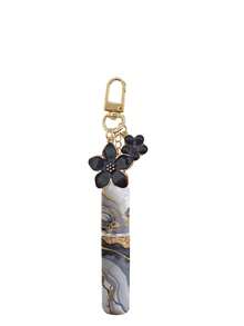 1 Bottle 5ml Portable Perfume Sample, Single Bottle, Suitable For Travel, Upright Bottom Design, High-End Spray Bottle, Marble Texture Spray Chamber, Alloy Flower Pendant With Ring, Can Be Hung On Bag For Outdoor Travel - Multicolor - View 10