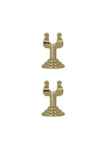 1/2pcs Gold Stainless Steel Table Number Holder, Mini Card Holder, Wedding Party Graduation Ceremony Restaurant Home Office Decoration Memo Table Sign Holder - Gold - View 7