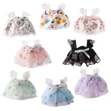 1 件可爱仓鼠毛绒玩具衣服时尚连衣裙裙子，适合小型宠物户外穿着。 - 彩色 - 查看 3