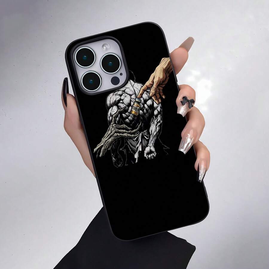 Inyección de esteroides en un cuerpo musculoso; una opción sombría. Esta elegante funda para teléfono es compatible con Samsung, Apple, VIVO, OPPO, , Transsion, , y Honor. Fabricada en silicona TPU, ofrece protección contra golpes y caídas, además de una sensación superior. Es un regalo ideal para familiares, amigos y seres queridos, y una opción perfecta para San Valentín y Año Nuevo. - Negro - Ver 1
