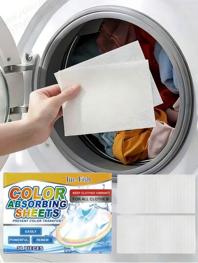 Anti-Staining Laundry Color-Absorbing Sheets - Protecting Clothes From Oil Stains And Stains, Adsorbing Free Dyes, Preventing Mixed Washing And Color Transfer. Best-Selling Hit Product.