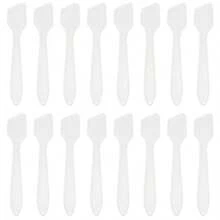 Mini Spatulas 100 Pcs Face Spatula Cosmetic Spatula Frosted Clear Disposable Plastic Makeup Spatulas Mini - -100 Count Pack Of 1- - View 7