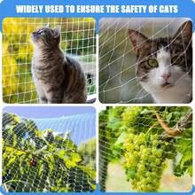 3 Meters*4m Cat Balcony Safety Net (Includes 20 Straps, 20 Expansion Screws, 20 Hooks) Cat Balcony Protective Fence Net, Cat Anti-Fall Net, Cat Railing Net, Pet Enclosure Suitable For Balcony, Railing, Stairs, Terrace, Etc. - 300x400cm - View 4