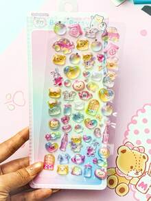 3D Crystal Embossed Wall Decor, Recommended Gift Item, Suitable For Toy, Phone Case Decoration, Cute Cartoon Design - Multicolor - View 4