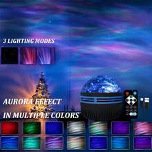 RGB Remote Control Aurora LED Star Projection Light Suitable For All Four Seasons - USB Powered, Multi-Color Lights, Suitable For Bedroom, Ceiling Decoration, Home Theater, Camping, Wedding, Festival Party, Christmas Gift, Remote Control Lamp - Aurora Starlight Light - View 7