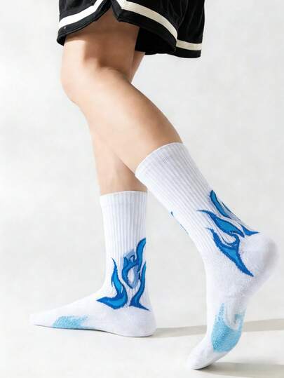 1 par de calcetines de baloncesto, calcetines deportivos altos para entrenamiento al aire libre y acondicionamiento físico, calcetines de rizo transpirables y antideslizantes, aptos para todas las estaciones