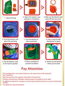 1pc Green Dinosaur Inflatable Costume, Suitable For 1.5-2m Height, Blower Fan Not Included - Multicolor - View 7