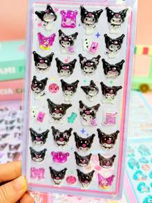 3D Crystal Clear Stickers, Featuring Cute Japanese-Style Design, Dreamy And Sweet Girl Style, Minimalist Aesthetic, Presenting Various Artistic And Practical Graphic Elements - Multicolor - View 11