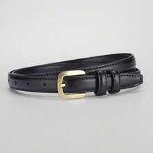 Women's Fashion Minimalist Pin Buckle Belt, Versatile Skinny Waist Belt For Suit, Jeans - Multicolor - View 11