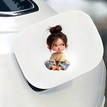 1pc, 7-Inch Vinyl Sticker "Bad Girl" | Self-Adhesive, Glitter, Fantasy Animal Theme, Suitable For Glass, Metal, Ceramic Surfaces - Multicolor - View 2