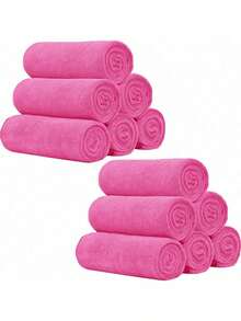 6/12pcs Facial Towel Set, High Absorbency Soft Microfiber Face Towels, Multi-Purpose Washcloth And Hand Towels, Suitable For Bathroom, Hotel, Spa, Gym, Size: 12x12 Inches/12x24 Inches, Multiple Colors Available - Multicolor - View 21