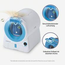 Devoko KUZMOTEC Automatic Self-Cleaning Cat Litter Box | APP Remote Control, Effective Odor Control, 75L Capacity, 11L Waste Bin, Suitable For Multi-Cat Households, Includes Scent Pad, Litter Mat & Waste Bags - Màu xanh lam - Xem 3