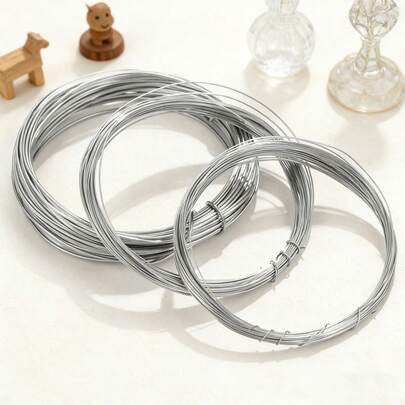 10m/Roll 0.3-1mm Stainless Steel Fine Wire, Jewelry Making Beading Wire, Curtain Wire, Single Strand Wire, Jewelry DIY Accessories, Women Stainless Steel Jewelry Handmade Supplies