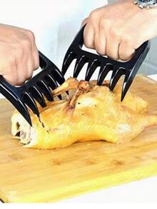 Desmenuzador de carne para barbacoa de material PP, desmenuzador de carne con garras de oso, herramienta de cocina multifuncional - Multicolor - Ver 14