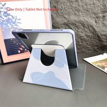 10.9"/10.2"/ Air 5th/Pro 11"/10.9" 2022/11" M3 2025/11" A16 2025 Tablet Case With Ombre Blue Wave & Butterfly Pattern, Rotating Stand, Shockproof, Minimalist Fresh Protective Cover With Pencil Slot - Multicolor - View 7