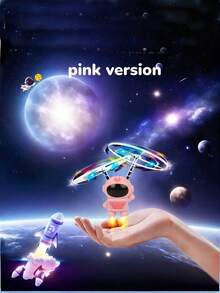 2026 New Astronaut Sensor Aircraft, Hover Flying Gesture Sensing Toy, Smart Sensing, Cosmic Starry Astronaut New Model Upgraded Flying Helicopter Children's Toy Gift, New Year Gift - 紅色 - 查看 1
