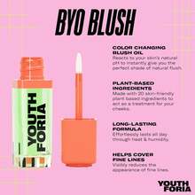 Youthforia - BYO Blush Rubor en aceite con acabado luminoso natural color único dependiendo del PH de tu piel 6.5ml - Negro - Ver 2
