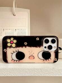 1pc Cute Cartoon Big Eye Pattern Personalized Phone, Fashionable Style Protective Cover, Suitable IPhone17/IPhone17 ProMax/IPhone16 Pro/IPhone15 Pro/IPhone14/IPhone13/12/11, Suitable As Family/Friends//Girlfriend - Nhiều màu - Xem 4