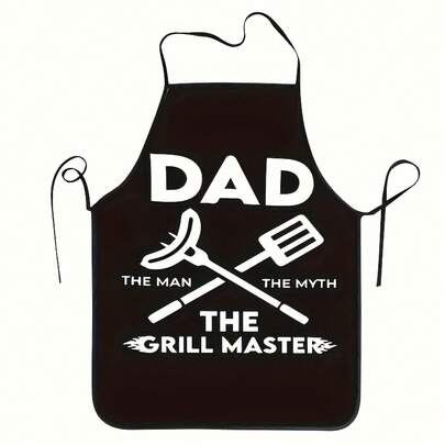 1 Piece Of Fun BBQ Dad Apron - The Perfect Choice For BBQ Masters And Gifts, Suitable For Fathers, For Daily Use, Outdoor Activities, Daily Cleaning, And Kitchen Hygiene