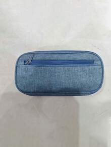 Hộp đựng bút dung lượng lớn, túi đựng bút gấp gọn có ngăn khóa kéo và tay cầm, hộp đựng bút thẩm mỹ dành cho người lớn, túi đựng bút văn phòng. - Nhiều màu - Xem 9