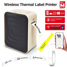 Marklife M1 0.5 Inch Thermal Label Printer, Bluetooth Label Printer, Wireless Label Printer, Comes With 1 Roll Of 12x40mm White Label Tape, Inkless Printer, Compatible With IOS And Android, Suitable As Gift, Home, And Business Office Supplies (Milky Black) - Multicolor - View 11