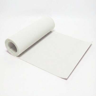 EVA Foam Roll - 2-6mm Thick White& Black Craft Foam Sheets - 13" X 39" Large Cosplay Foam Sheet - Ultra High Density 86 Kg/M³ - Pliable & Elastic For Craft Projects Costume Cosplay Foam