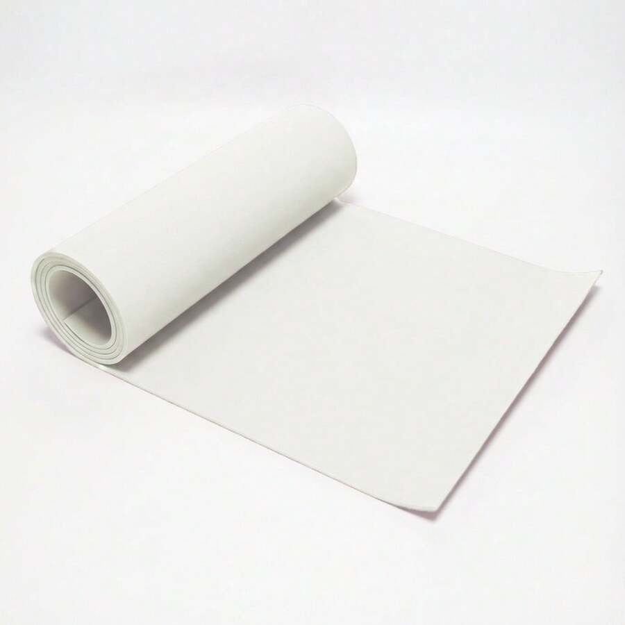 Kippolla EVA Foam Roll - 2-6mm Thick White& Black Craft Foam Sheets - 13" X 39" Large Cosplay Foam Sheet - Ultra High Density 86 Kg/M³ - Pliable & Elastic For Craft Projects Costume Cosplay Foam - 白色 - 查看 1