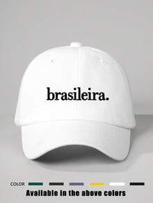 1pc Embroidered "Brasileira" Adjustable Baseball Cap, Outdoor Sun Protection Casual Hat Suitable For Spring, Autumn, Travel, Beach, Y2K Style For Young People - Baseball Cap - View 25