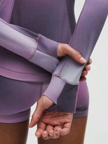 Lululemon Define Jacket Nulu-For Yoga Gym Running-Sweat-Wicking-Yoga-All Seasons Sport-Spring/Summer-Autumn/Winter-Back To School- Mother's Day Gifts-Father's Day Gift - Aurora Haze Purple Multi - 查看 5