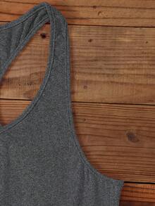 Tự thiết kế áo tank top nữ theo yêu cầu. Thêm văn bản của riêng bạn (khẩu hiệu/câu nói/thái độ/châm ngôn sống) và thiết kế hình in độc đáo của riêng bạn. - Màu xám đen - Xem 6