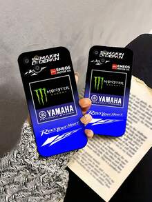 Patrocinadores y logotipos de carreras de fábrica de  con fondo azul. Esta elegante funda para teléfono es compatible con Samsung, Apple, VIVO, OPPO, , Transsion, ,  y Honor. Fabricada en silicona TPU, ofrece protección contra golpes y caídas, además de una sensación superior. Es un regalo ideal para familiares, amigos y seres queridos, y una opción perfecta para San Valentín y Año Nuevo. - Negro - Ver 5