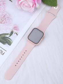 这款二合一表带兼表壳兼容 ，适用于 40mm、41mm、42mm、44mm、45mm、46mm 和 49mm 尺寸。运动休闲风格，搭配铆钉硅胶表带。配备防震防刮硬质 PC 表壳和钢化玻璃屏幕保护膜。兼容 Ultra/11/10/9/8/7/6/5/4/SE 系列。男女皆宜。柔软舒适，易于佩戴，触感灵敏。 - 粉砂色 - 查看 7