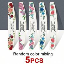 NailShine Rose Half Moon Shaped Professional Nail File With 100/180 Grit Nail File Strip - Multicolor - View 13