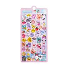 1pc Official 3D Embossed Crystal Sticker - Dopamine Cute Cartoon Character Sticker | Soft Jelly Texture 3D Sticker Suitable For Children's DIY Crafts, Reward System, Phone/Laptop Decoration, New Year Gift, Valentine's Day Gift, Easter Gift! - Multicolor - View 3