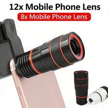 8X Telephoto Smartphone Lens, Universal High Definition Zoom Lens, Professional External Camera Lens - A - View 1