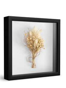 Califortree 8x8 英寸立体相框，带柔软亚麻衬里，可用于展示鲜花、门票和 3D 物品，黑色 - 黑色 - 查看 9
