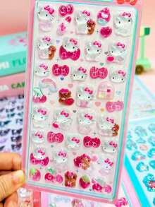 3D Crystal Clear Stickers, Featuring Cute Japanese-Style Design, Dreamy And Sweet Girl Style, Minimalist Aesthetic, Presenting Various Artistic And Practical Graphic Elements - Multicolor - View 12