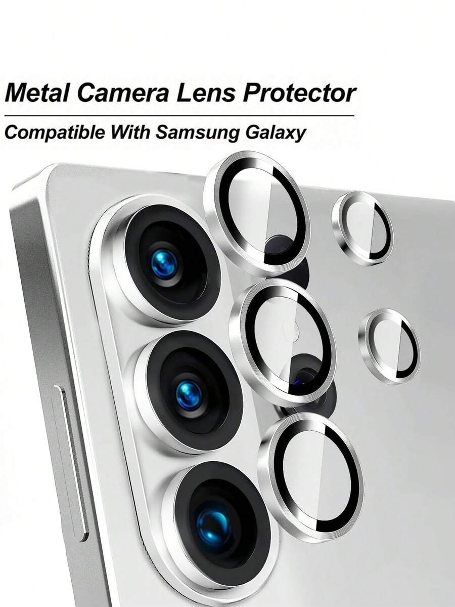 Sticlă securizată din aliaj metalic pentru Galaxy S26 Ultra/S26/S26+, cu bară de levier, model CD, folie de protecție din sticlă securizată, compatibilă cu carcasa de protecție, sticlă securizată din aliaj metalic, acoperire completă, folie de protecție pentru lentile, impermeabilă, rezistentă la șocuri, anti-cădere, anti-zgârieturi, anti-amprentă, accesorii pentru telefoane mobile, cadou de ziua de naștere și aniversare