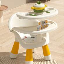 婴儿高脚椅、婴幼儿餐桌椅、儿童摇椅、家用小餐椅、儿童凳、靠背椅、座椅椅、餐椅、辅食椅、可拆卸托盘 - 彩色 - 查看 7