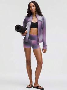 Lululemon Define Jacket Nulu-For Yoga Gym Running-Sweat-Wicking-Yoga-All Seasons Sport-Spring/Summer-Autumn/Winter-Back To School- Mother's Day Gifts-Father's Day Gift - Aurora Haze Purple Multi - 查看 2