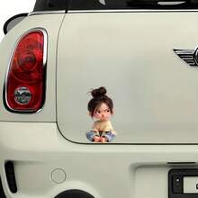 1pc, 7-Inch Vinyl Sticker "Bad Girl" | Self-Adhesive, Glitter, Fantasy Animal Theme, Suitable For Glass, Metal, Ceramic Surfaces - Multicolor - View 8