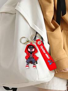 Marvel 4pcs Cartoon Hero Silicone Keychain With Wrist Strap, Cute 3D Pendant Keychain Suitable For Bags And Keys, Ideal Gift For Fans, Daily Use And Collection - - Multicolor - View 13