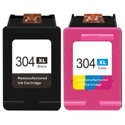 Cartuchos de tinta Compatible para HP 304XL Compatible con impresoras de inyección de tinta HP(1Negro Y 1Color )