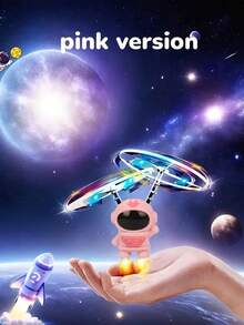 2026 New Astronaut Sensor Aircraft, Hover Flying Gesture Sensing Toy, Smart Sensing, Cosmic Starry Astronaut New Model Upgraded Flying Helicopter Children's Toy Gift, New Year Gift - 紅色 - 查看 10