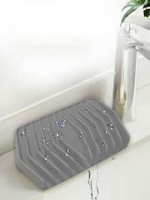 1pc Silicone Soap Dish, Portable Soap Holder, No Drilling Required, Japanese Style Bathroom Drain Rack, Home Soap Drainer Box - A - View 10