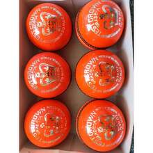 Test Crown Orange 6 Pk Cricket Balls - Multicolor - View 5