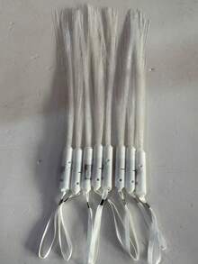 16支/4支装发光光纤棒，LED灯棒，发光派对用品，光纤棒，LED闪光棒，适用于派对、婚礼、万圣节、圣诞节、感恩节、新年等场合的礼物 - 白色 - 查看 9