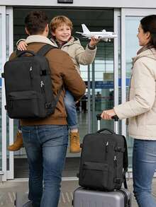 Ba lô xách tay (40x20x25cm), có ngăn đựng giày, có thể để dưới ghế, phù hợp với các chuyến bay của Ryanair; Vali xách tay, ba lô du lịch, đáp ứng yêu cầu kích thước hành lý xách tay, có thể đựng máy tính xách tay 14 inch, phù hợp cho các kỳ nghỉ ngắn, du lịch, thăm thân, đi nước ngoài, ba lô dã ngoại, cặp sách. - Màu Xám nhạt - Xem 11