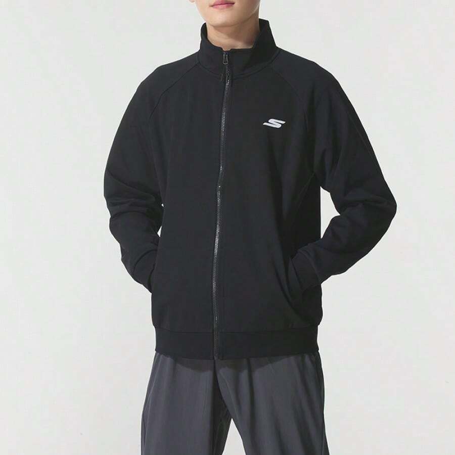 Skechers Golf Series Jacket, Casual Sports Tops, Daily Travel Wear, P225U135-03K8 - Meteorite Black - View 1