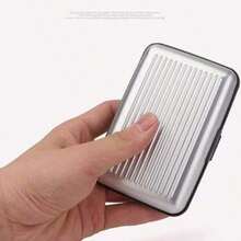 Waterproof Magnetic Aluminum Alloy Credit Card Holder, Business Card Case, Aluminum Public Transit/Bank Card Wallet - Multicolor - View 6